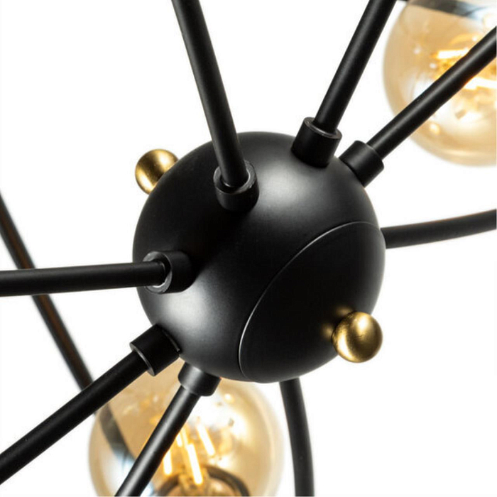 Люстра на штанге ARTE LAMP A1963PL-8BK