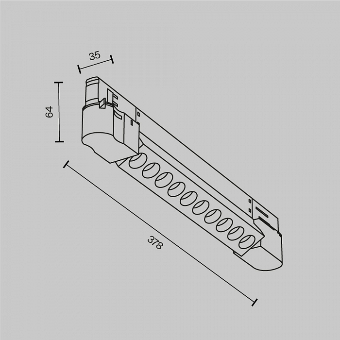 Трековая система Technical TR195-3-10W2.7K-M-W