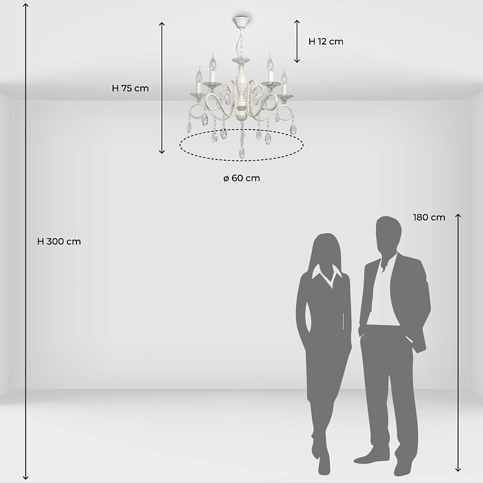 Люстра подвесная De City 371015705