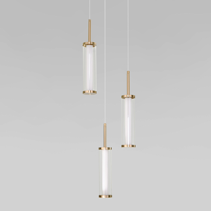 Люстра Eurosvet 50386/3 LED латунь