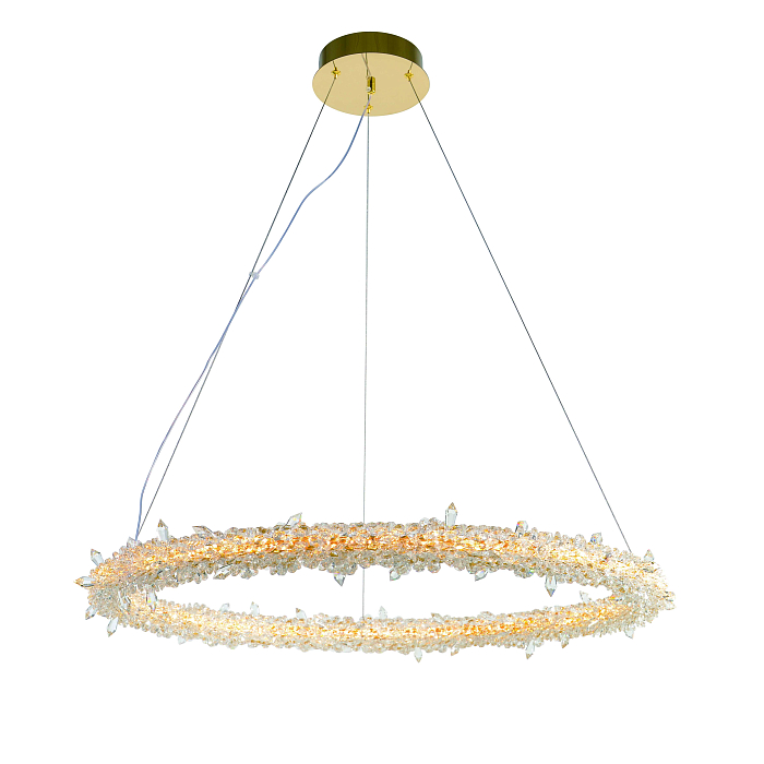 Люстра NewRgy 2837E/70W GOLD+CLEAR
