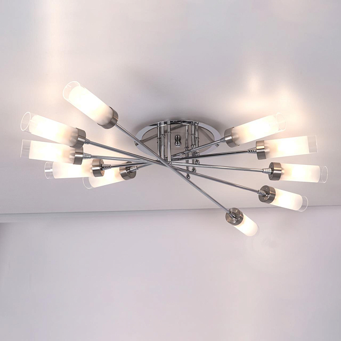 CL109101 Хеликс Хром Мат+Хром Св-к Люстра Люстра потолочная  CL109101