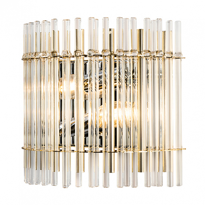 Бра Crystal Lux AURELIO AP2 GOLD+CHROME/TRANSPARENT