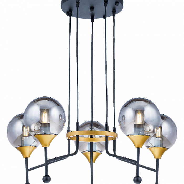 Люстра NewRgy 81908/5 BLACK+GOLD