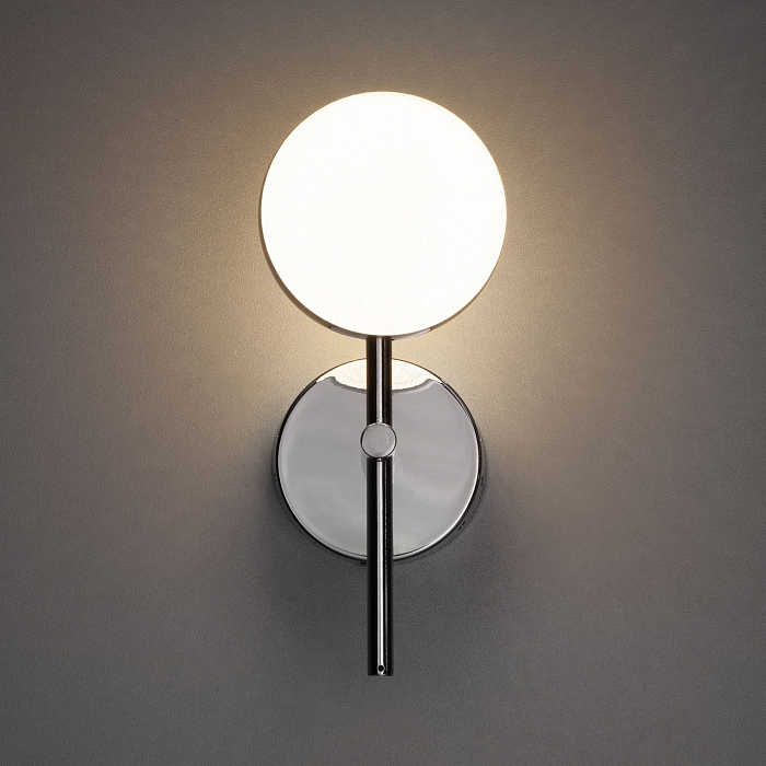 Настенный светодиодный светильник 90173/1 хром Бра светодиодное Eurosvet 90173/1 хром