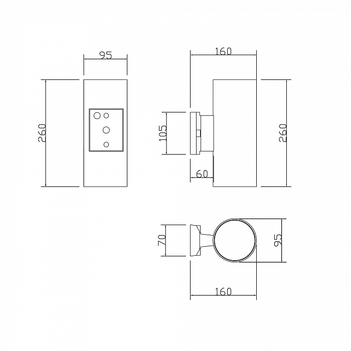 Бра настенный Outdoor O419WL-02GR