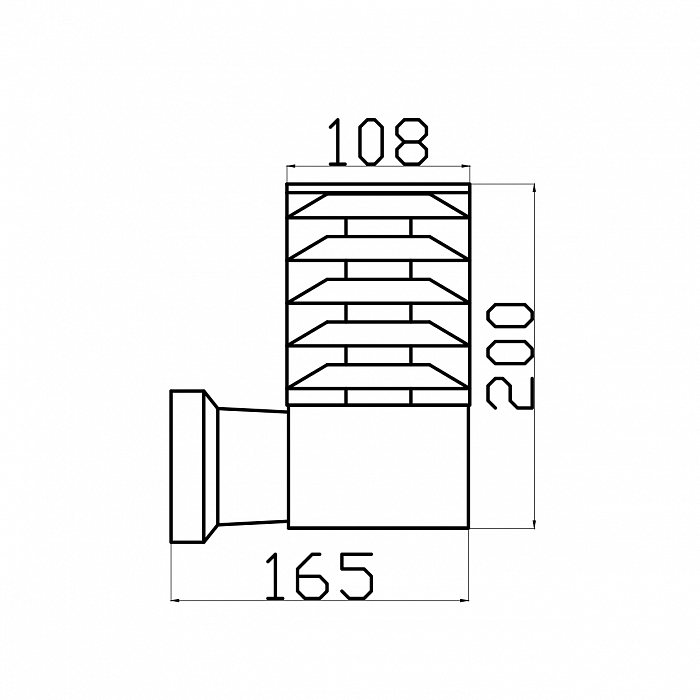 Бра настенный Outdoor O576WL-01GR