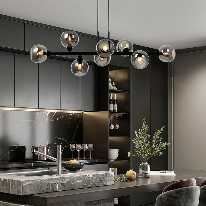 Люстра подвесная Eurosvet 70113/8 дымчатый Smart