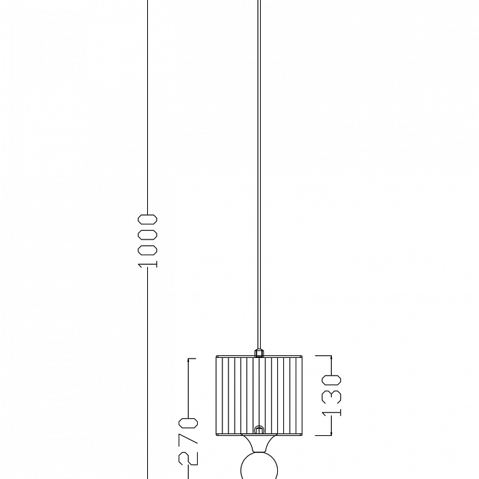 Светильник одинарный Freya FR5093PL-01CH