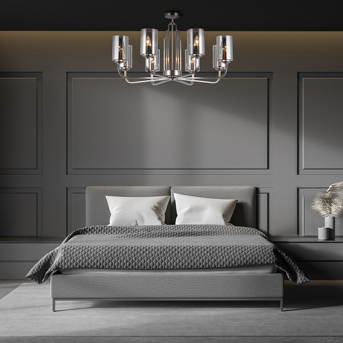 Люстра Eurosvet 60138/8 сатин-никель