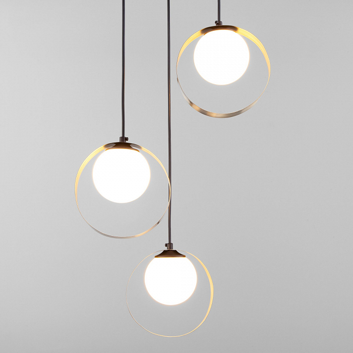 Люстра тройной Eurosvet 50205/3 черный/бронза