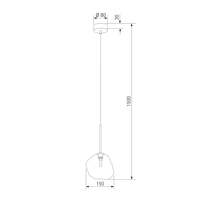 TK Lighting 11106 Lava Sabia