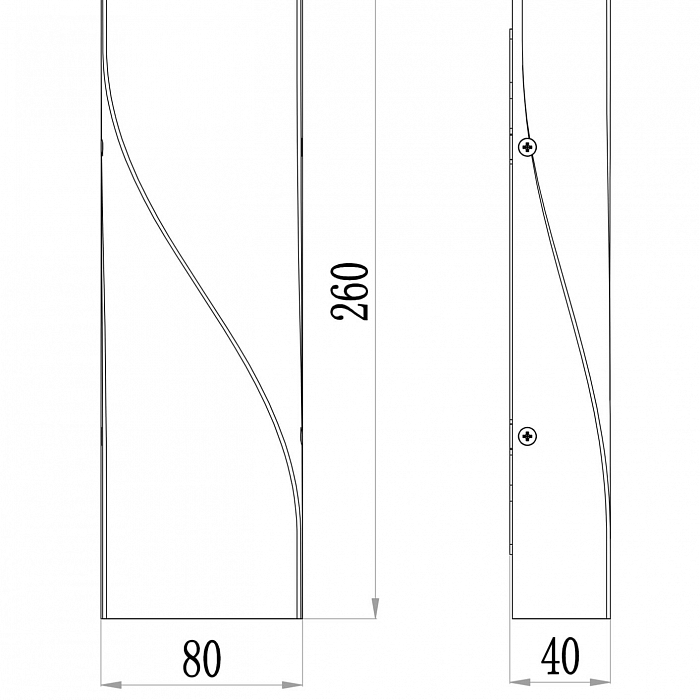 Уличный светильник настенный Outdoor O040WL-L11B3K