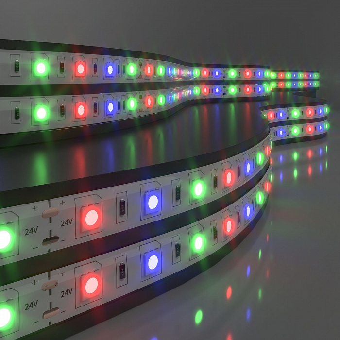 Светодиодная лента Elektrostandard Лента светодиодная 24V 14,4W 60Led 5050 IP65 RGB, 5м