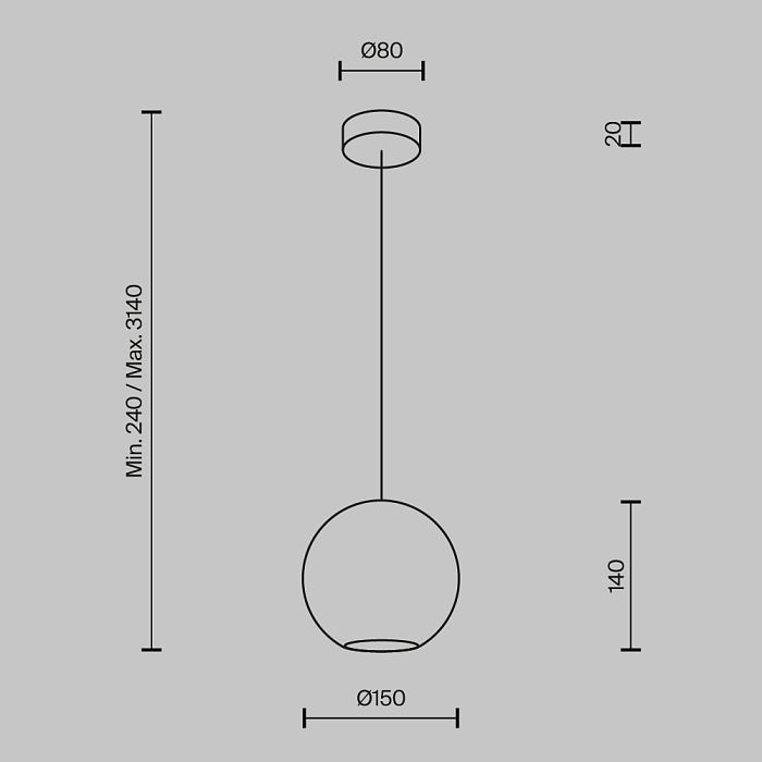 Подвесной светильник Maytoni MOD437PL-01BG Светильник Maytoni MOD437PL-01BG