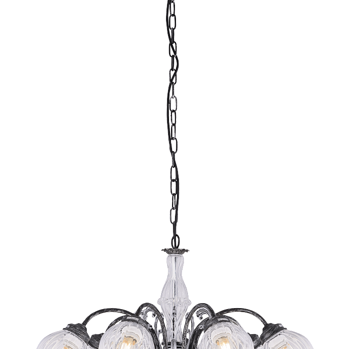Люстра подвесная Sfera Sveta 85642B/7 BK+SILVER