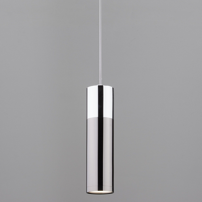 Люстра одинарный Eurosvet 50135/1 LED хром/черный жемчуг