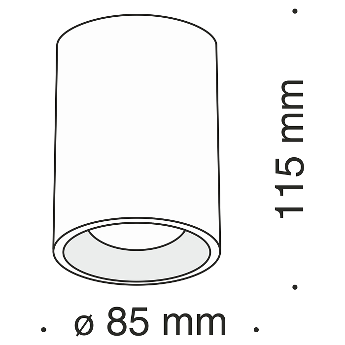 Светильник накладной Technical C012CL-01B