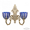 Бра на 2 лампы Bohemia Ivele Crystal 7203B15/2/210 GW P1 U Clear-Blue/H-1H
