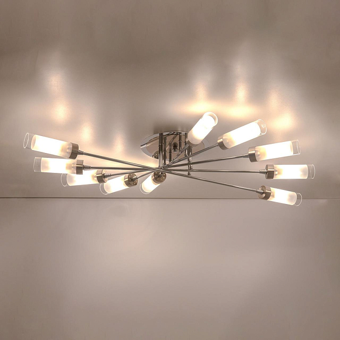 CL109101 Хеликс Хром Мат+Хром Св-к Люстра Люстра потолочная  CL109101