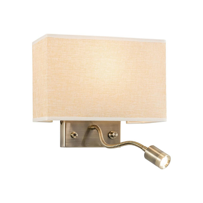 CL704303 Декарт Стар.Бронза+Песочный Св-к Настенны Бра светодиодное  CL704303