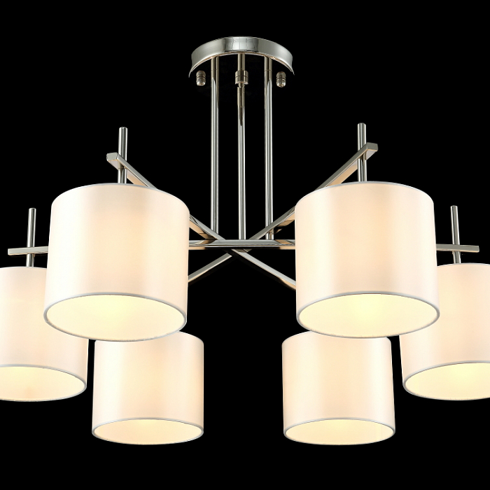 Люстра на штанге Crystal Lux SERGIO PL6 NICKEL