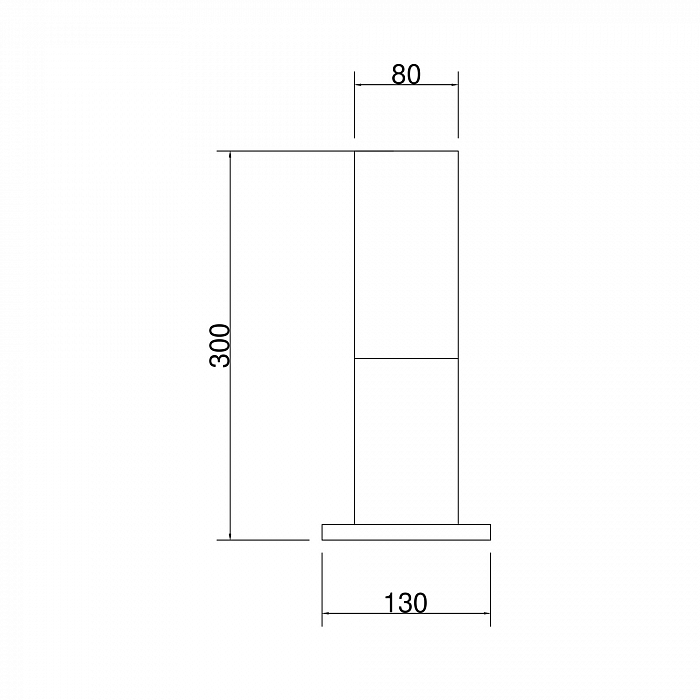 Уличный светильник на столбе Outdoor O418FL-01B