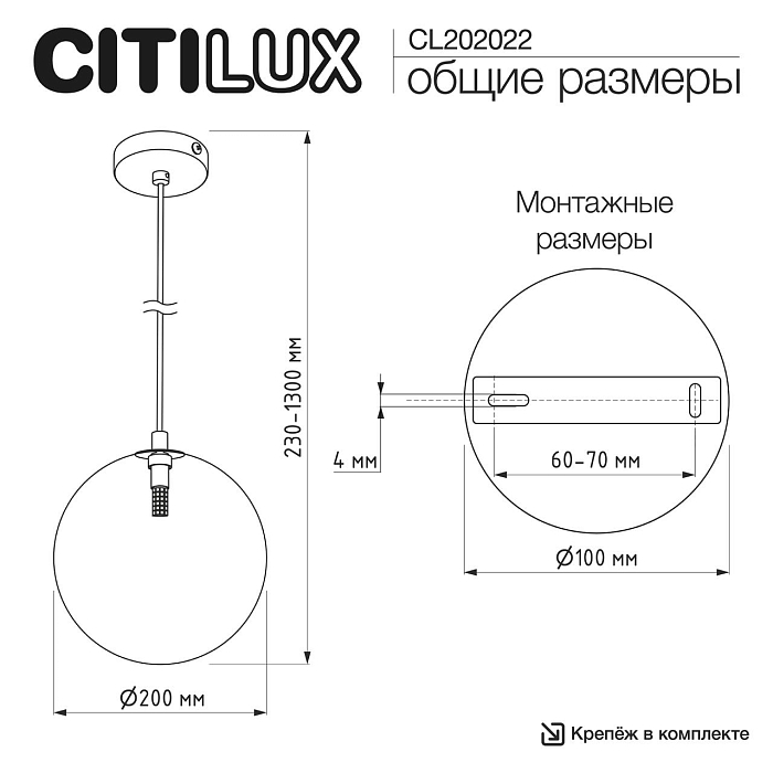 Светильник  CL202022