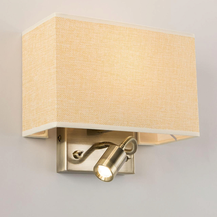 CL704303 Декарт Стар.Бронза+Песочный Св-к Настенны Бра светодиодное  CL704303