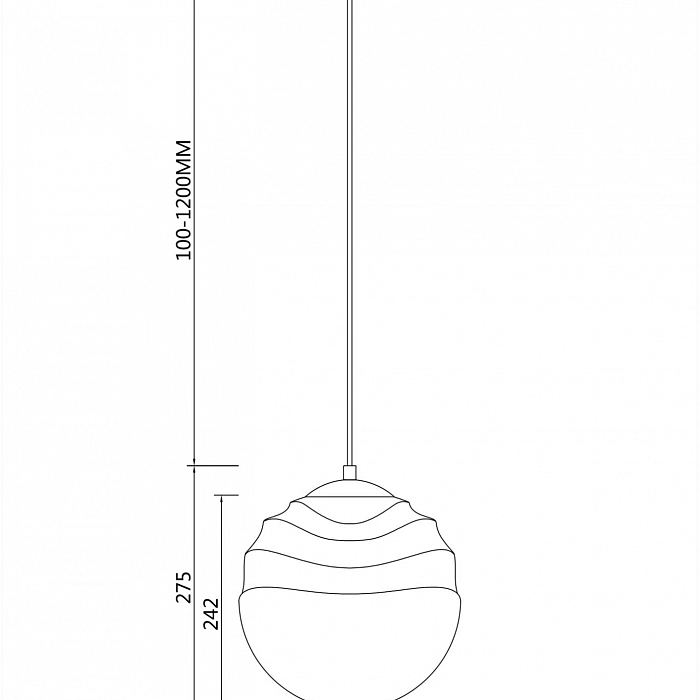 Светильник одинарный Maytoni P074PL-01BS