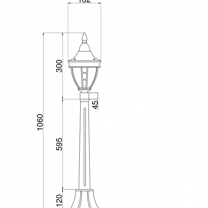 Уличный светильник на столбе Outdoor O026FL-01B