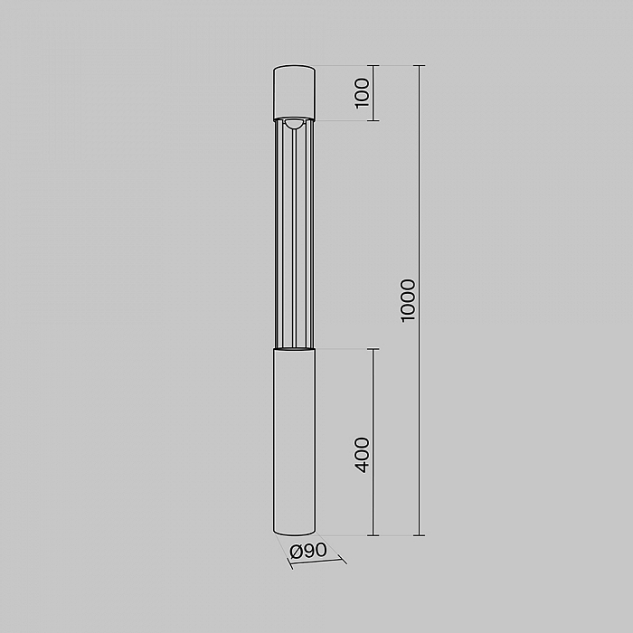 Уличный светильник Outdoor O427FL-L12GF3K