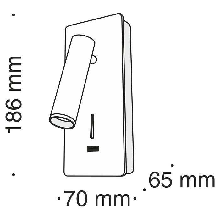 Бра на 1 лампу Technical C041WL-L3W3K