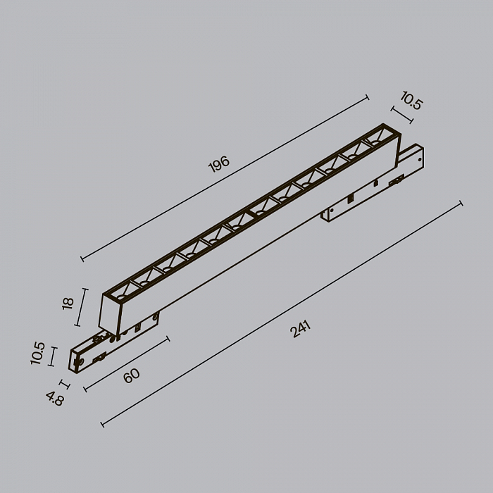 Трековая система Technical TR193-1-10W3K-M-B