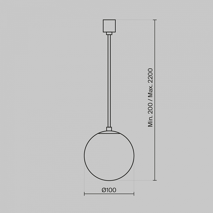Светильник Technical P039PL-5W4K-10-B