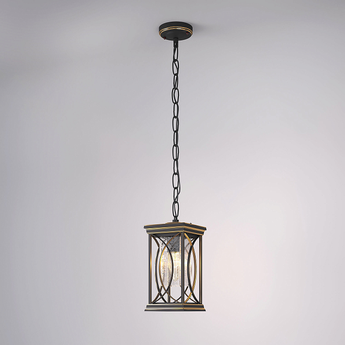 Spica H черное золото Подвесной уличный светильник IP33 GL 1026H Уличный светильник подвесной Elektrostandard GL 1026H