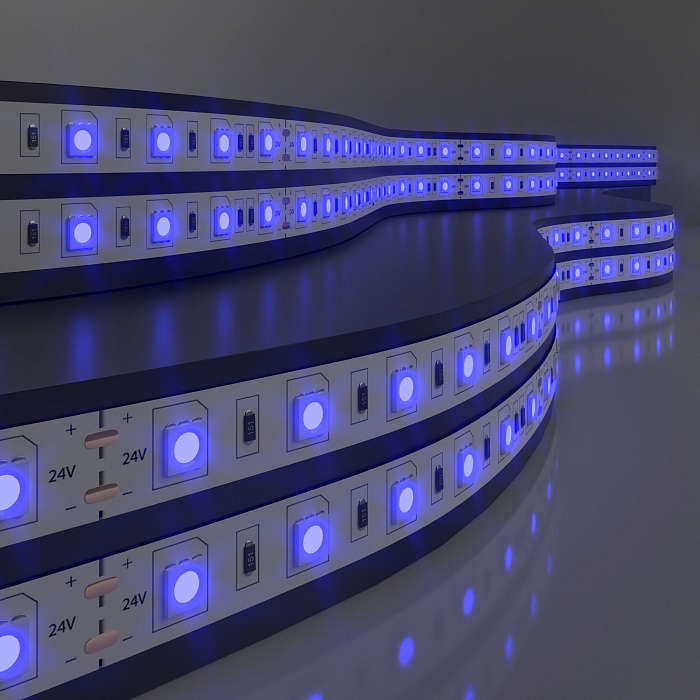 Светодиодная лента Elektrostandard Лента светодиодная 24V 14,4W 60Led 5050 IP65 синий, 5м