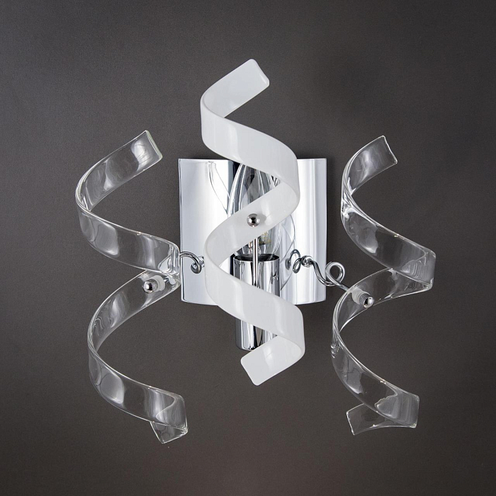 CL222321 Рандом Хром+Прозр+Бел Св-к Бра Бра на 1 лампу  CL222321