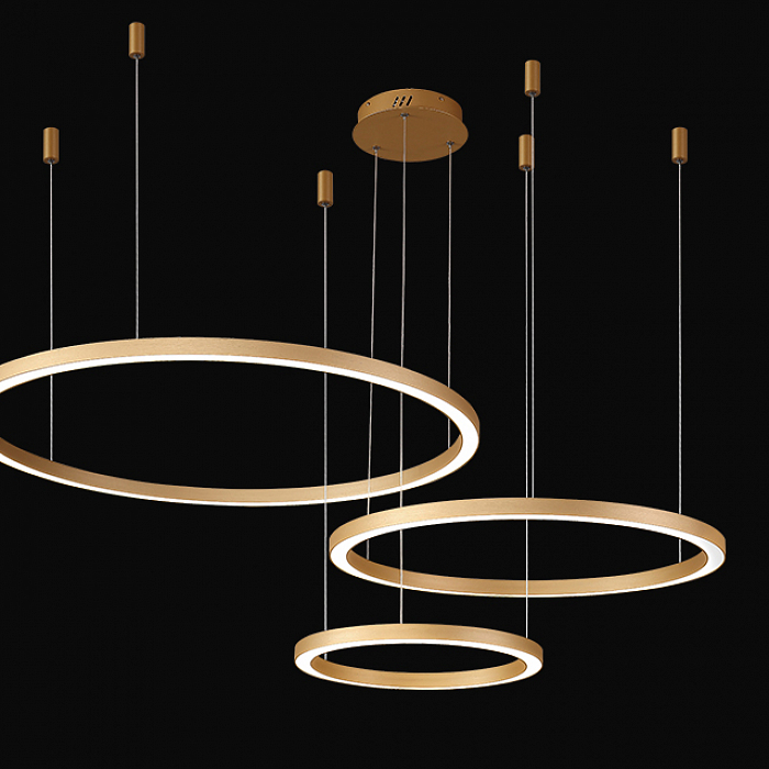 Люстра Crystal Lux FORTUNA SP158W LED D400+600+800 GOLD