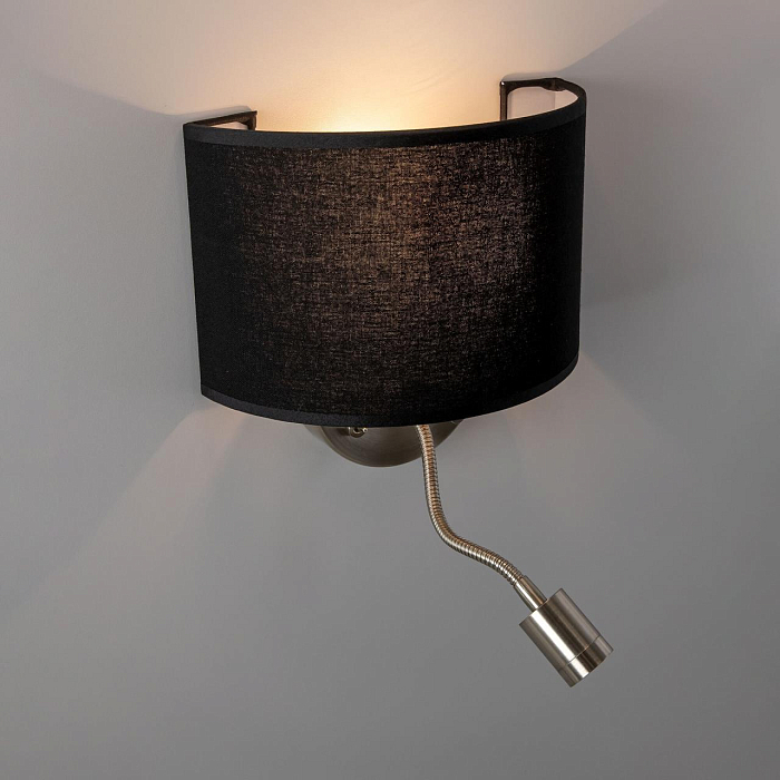 CL704305 Декарт Круг Хром.Мат+Черн. Св-к Наст. Бра светодиодное  CL704305