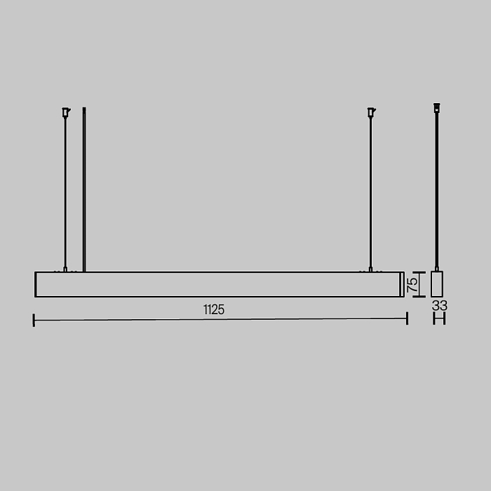 Светильник Technical P051PL-36W2.7-6K-B