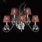 Бра IDL 301/5A Chrome Brown Swarovski Crystal