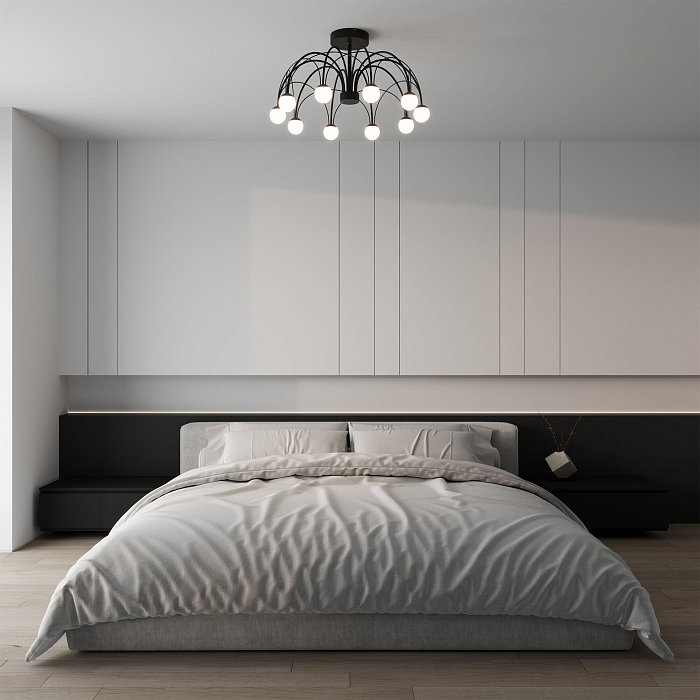 Люстра Eurosvet 90035/10  LED черный