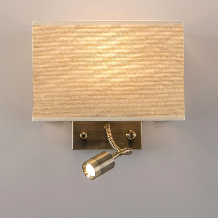 CL704303 Декарт Стар.Бронза+Песочный Св-к Настенны Бра светодиодное  CL704303