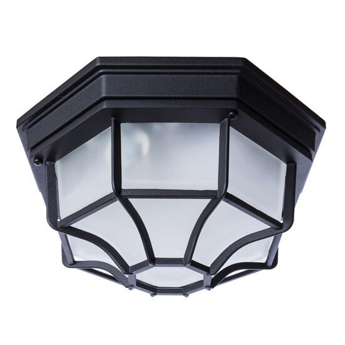Уличный светильник настенно-потолочный ARTE LAMP A3100PL-1BK