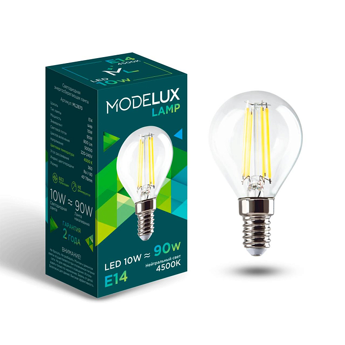 MODELUX Lamp ML2870- G45-10W-Е14-4500