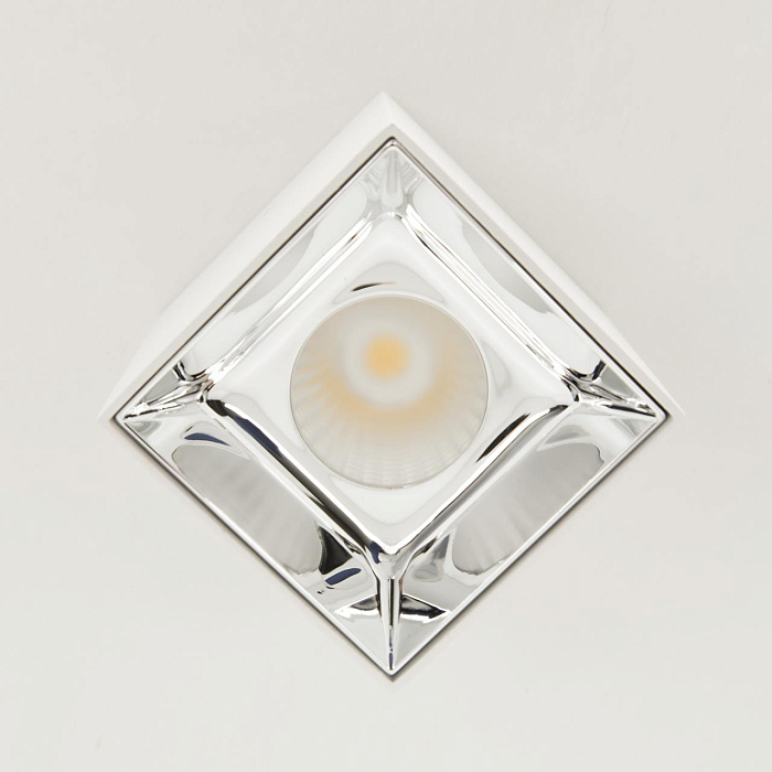 CL7440202 Старк Белый+Хром Св-к Потол. 12W*3500K Светильник накладной  CL7440202