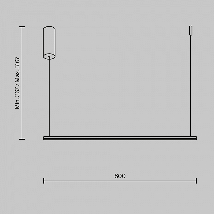 Светильник Maytoni MOD246PL-L16BK