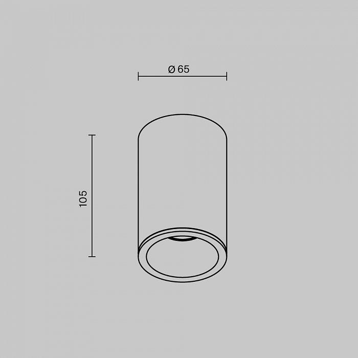 Светильник Technical C029CL-01-S-B