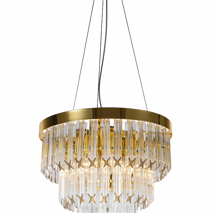 Люстра NewRgy 5731E/6 GOLD+CLEAR